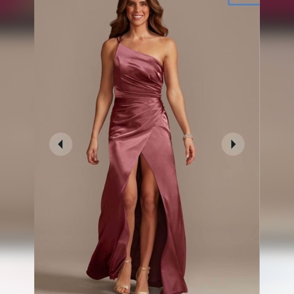 David's bridal bridesmaid dress - chianti - size 4 - Picture 1 of 4